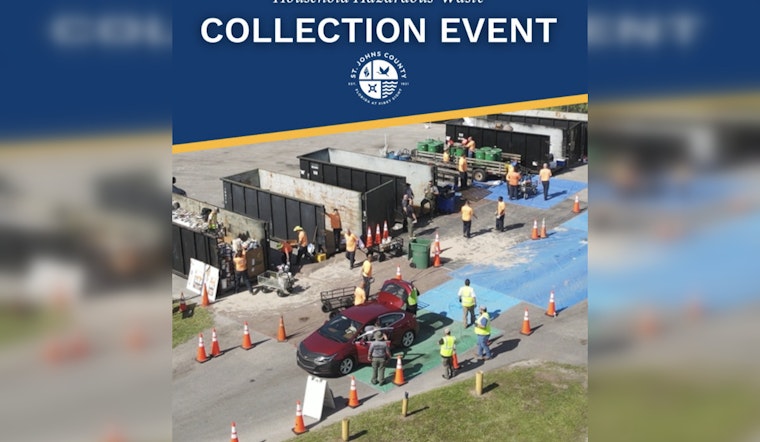 St. Johns County Invites Residents to Free Hazardous Waste and Electronics Disposal Event at Fairgrounds