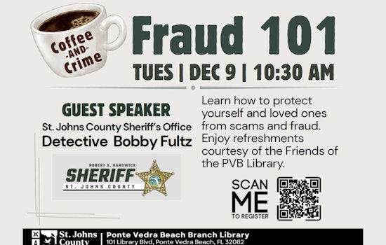 St. Johns County Sheriff's Office Hosts "Coffee & Crime" Educational Session on Scam Prevention in Ponte Vedra Beach