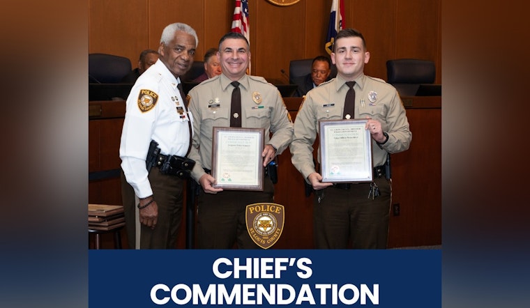 St. Louis County Officers Commended for Arrest in Double Homicide Case