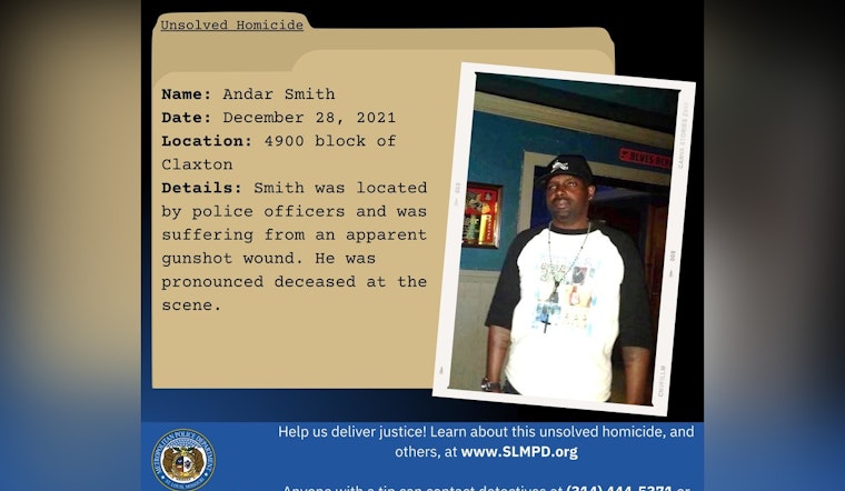 St. Louis Police Renew Call for Clues in Unsolved Case of Andar Smith's 2021 Killing