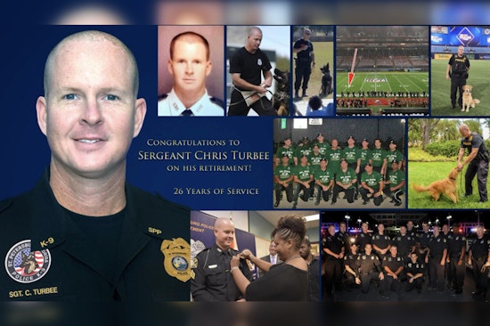 St. Petersburg Police Bid Farewell to Sergeant Chris Turbee After Over Two Decades of Service