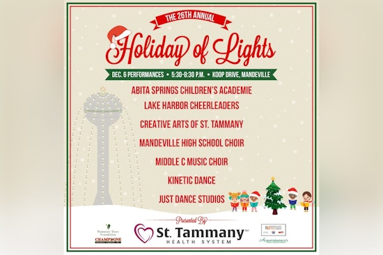 St. Tammany Parish Illuminates the Season with 26th Annual Holiday of Lights in Mandeville