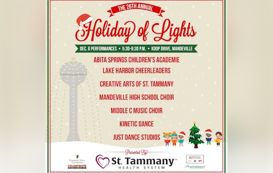 St. Tammany Parish Illuminates the Season with 26th Annual Holiday of Lights in Mandeville