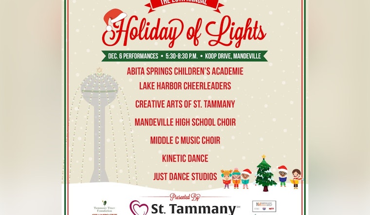 St. Tammany Parish Illuminates the Season with 26th Annual Holiday of Lights in Mandeville