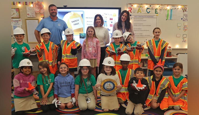St. Tammany Parish Public Works Director Engages with Magnolia Trace Elementary Ambassadors to Instill Civic Awareness