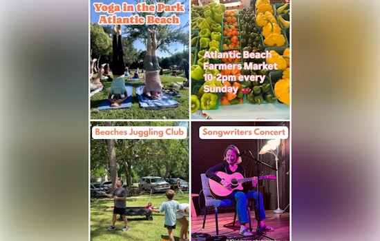 Sunday Fun Day in Atlantic Beach Features Yoga, Farmers Market, Juggling, and Songwriters Concert to Enrich Community Life