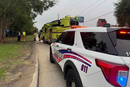 Suspected Arson Under Investigation After Blaze Near North Freeway and Airtex Drive Disrupts Traffic