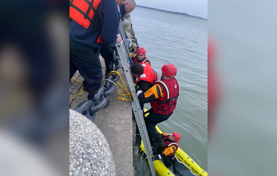 Swift Water Rescue in Cleveland: Emergency Teams Save Man off E.9th St. Pier