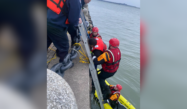 Swift Water Rescue in Cleveland: Emergency Teams Save Man off E.9th St. Pier