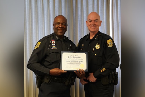 Tampa Police Department Celebrates Reserve Officer Craig Jorden as Community Policing Officer of the Month