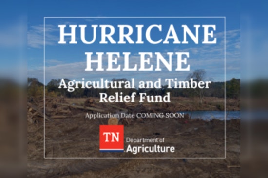 Tennessee Department of Agriculture to Distribute Federal Grants to Farmers and Forest Landowners Affected by Hurricane Helene