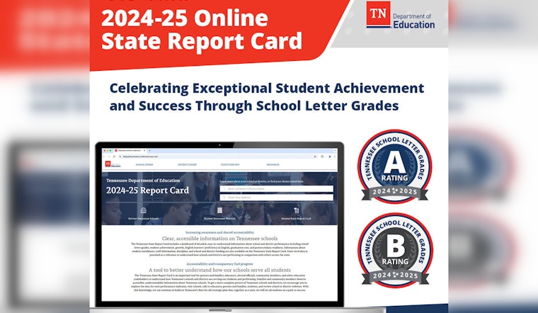 Tennessee Department of Education Unveils 2024-25 State Report Card