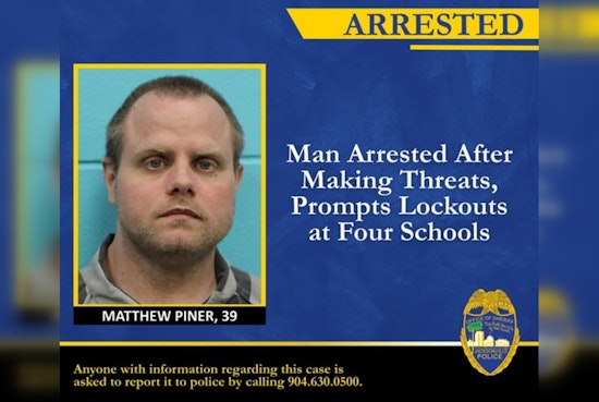 Texas Man Arrested for Online Threats Prompting Lockout at Jacksonville Schools
