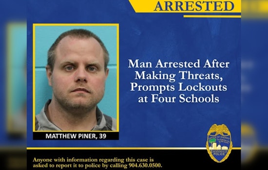 Texas Man Arrested for Online Threats Prompting Lockout at Jacksonville Schools