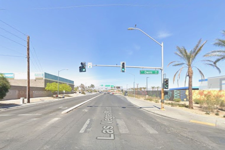 Three-Vehicle Collision Closes Owens Avenue at Las Vegas Boulevard