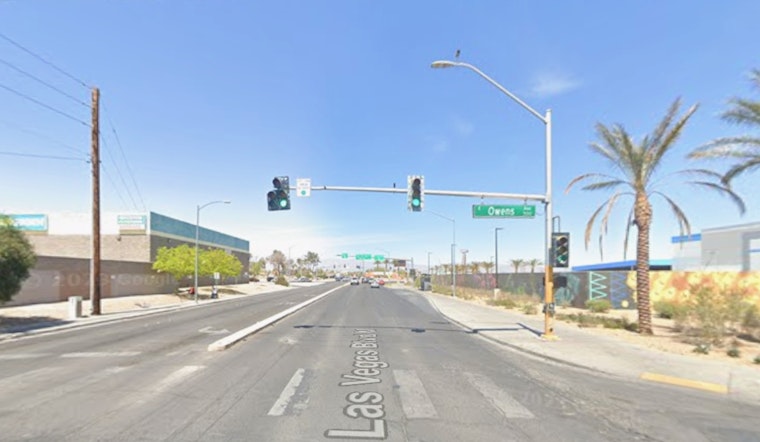 Three-Vehicle Collision Closes Owens Avenue at Las Vegas Boulevard