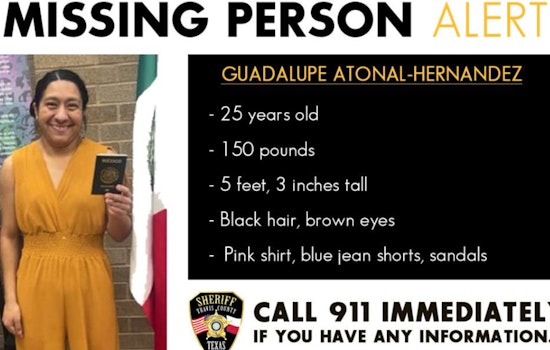Travis County Sheriff's Office Seeks Public's Help in Search for Missing Woman with Cognitive Impairment