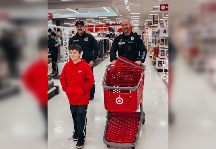 Tukwila Officers Spread Cheer with Local Students During 'Shop With A Cop' Holiday Event