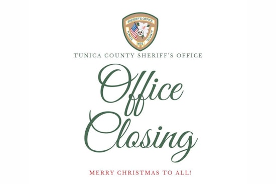 Tunica County Sheriff's Office Ensures 24/7 Emergency Services During Christmas Holidays Despite Administrative Closure