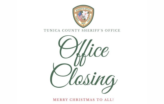 Tunica County Sheriff's Office Ensures 24/7 Emergency Services During Christmas Holidays Despite Administrative Closure