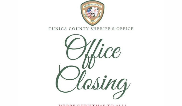 Tunica County Sheriff's Office Ensures 24/7 Emergency Services During Christmas Holidays Despite Administrative Closure