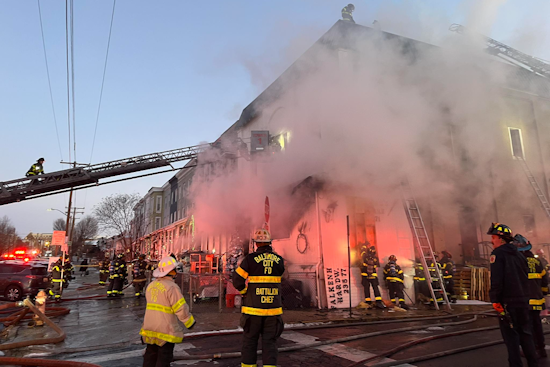 Two-Alarm Fire Engulfs Historical Hardware Store Near Baltimore's Miracle on 34th Street Holiday Lights