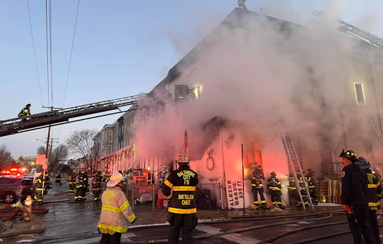 Two-Alarm Fire Engulfs Historical Hardware Store Near Baltimore's Miracle on 34th Street Holiday Lights