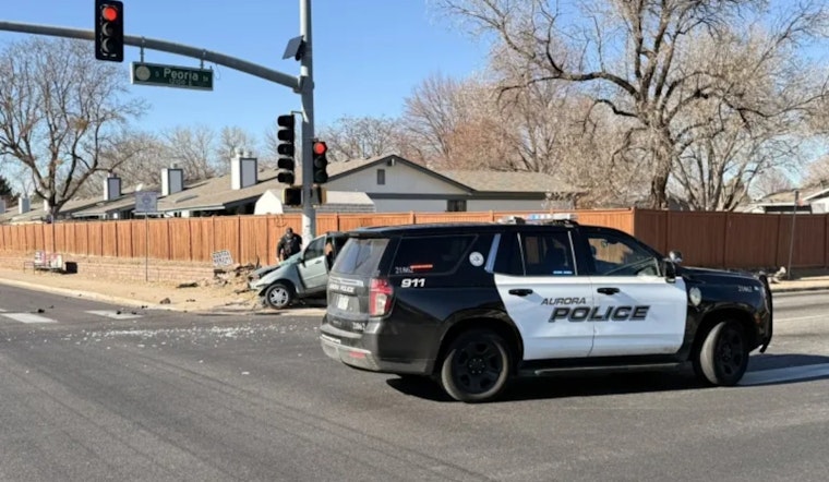 Two Dead in Aurora After High-Speed Chase Ends in Crash of Stolen Car