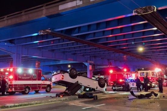 Two Injured in Early Morning Rollover Crash on South Van Ness Avenue in San Francisco