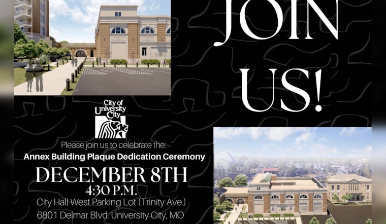 University City Invites Residents to Plaque Dedication Honoring Annex/Trinity Renovation Project