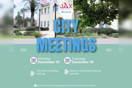 Upcoming City Meetings to Shape the Future of Jacksonville Beach Governance