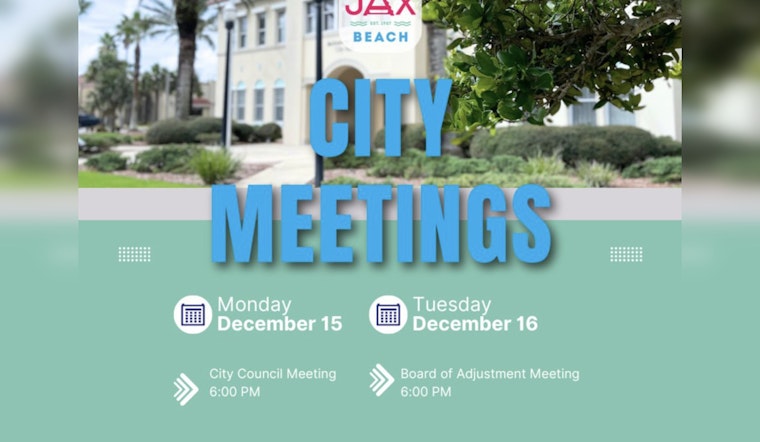 Upcoming City Meetings to Shape the Future of Jacksonville Beach Governance
