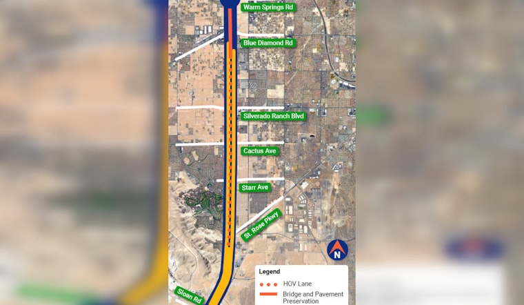 Upcoming I-15 Closures in Nevada as NDOT Announces Lane and Ramp Restrictions for Widening Project