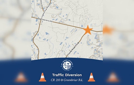 Upcoming Roadway Changes in St. Johns County as Commuters Adjust to New Traffic Pattern at CR 210 and Greenbriar Road