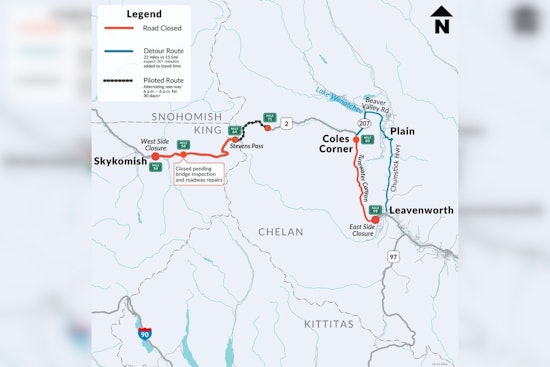 US 2 Stevens Pass Reopens for Daytime Travel with Pilot Car Guidance Amid Ongoing Repairs