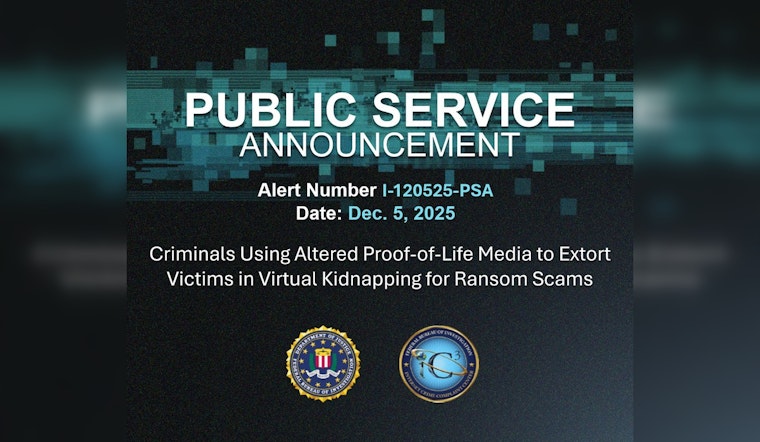 Vegas Feds Sound Alarm On Fake 'Proof-Of-Life' Kidnap Scams
