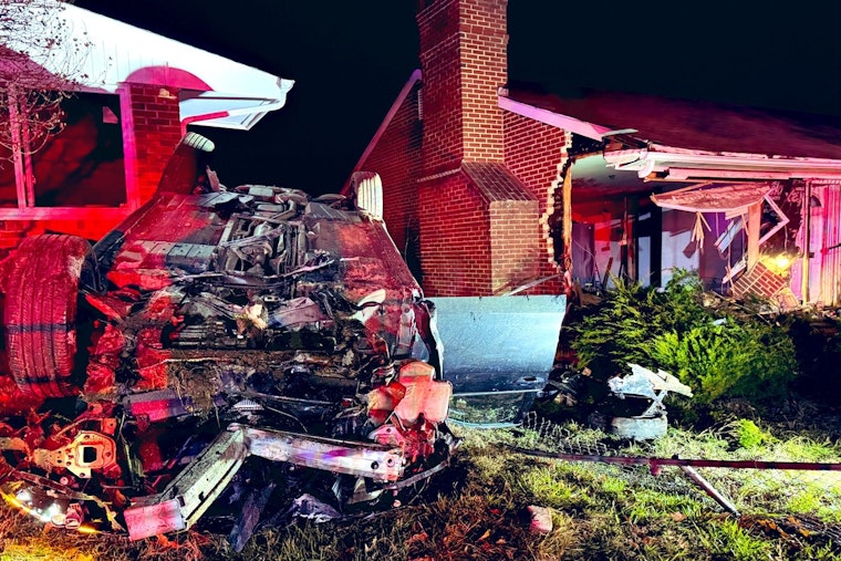 Vehicle Overturns and Damages Homes in Southeast D.C., No Serious Injuries Reported