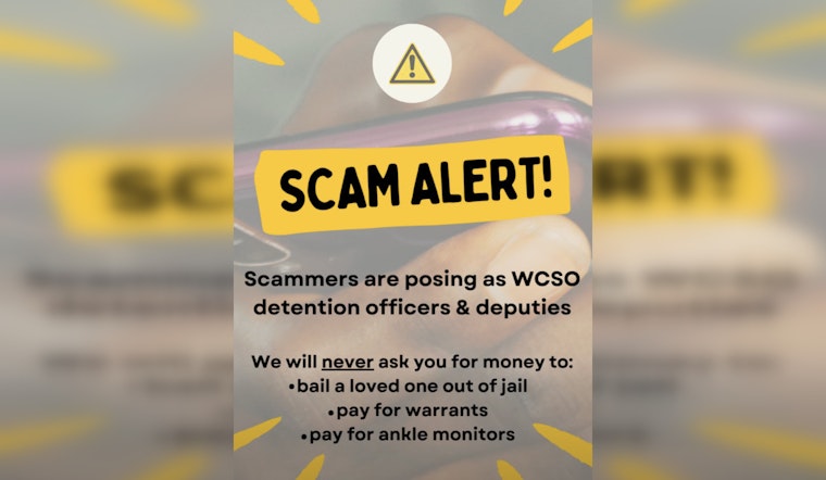 Wake County Sheriff's Office Alerts Public to Scammers Posing as Law Enforcement Officials