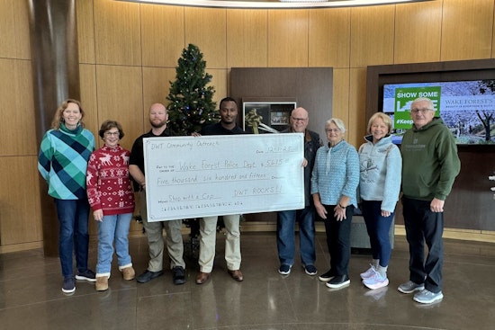 Wake Forest Police Department Lauds Del Webb at Traditions for Support of 'Shop With A Cop' Initiative