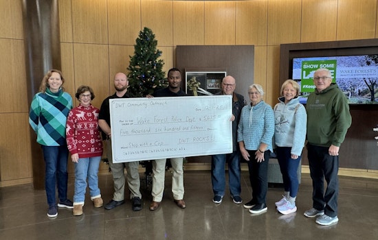 Wake Forest Police Department Lauds Del Webb at Traditions for Support of 'Shop With A Cop' Initiative