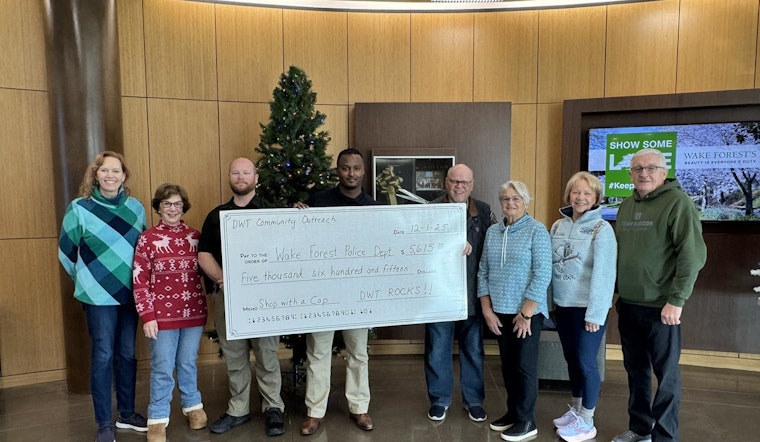 Wake Forest Police Department Lauds Del Webb at Traditions for Support of 'Shop With A Cop' Initiative