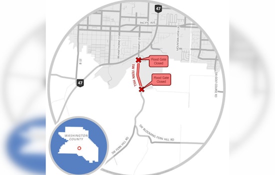 Washington County Officials Enforce Road Closure on Fern Hill Road Due to High Water Risks