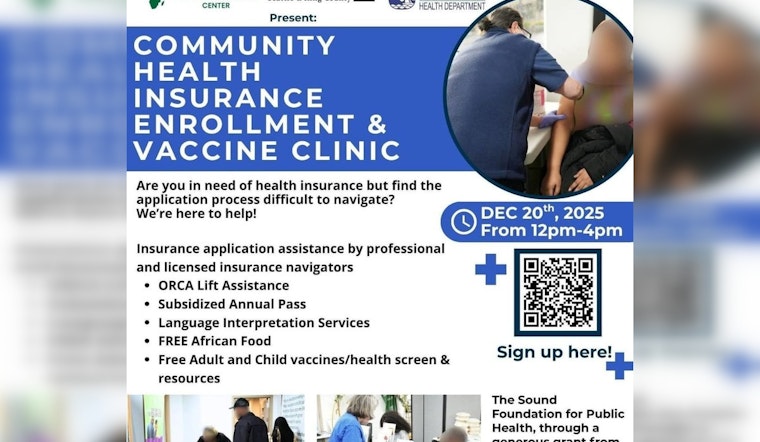 Washington West African Center & Lynnwood Host Free Health Insurance & Vaccine Clinic This Saturday