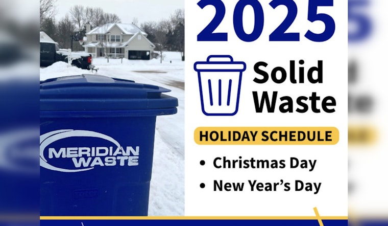 Wentzville Announces Holiday Trash Schedule Shift as Curbside Pickup Moves a Day for Christmas and New Year's