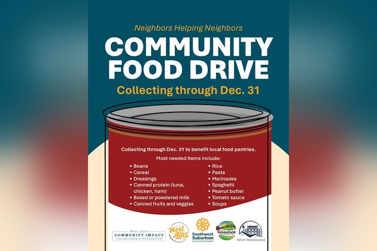 West Allis Rallies Community Support for Local Food Pantries Through Year-End Donation Drive