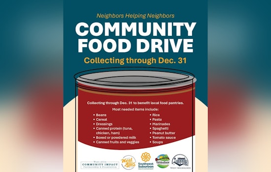 West Allis Rallies Community Support for Local Food Pantries Through Year-End Donation Drive