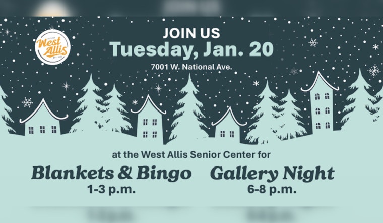 West Allis Senior Center to Host 'Winter Week' Celebrations with Bingo and Art Gallery Night