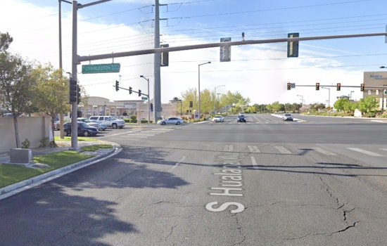 West Vegas Rollover Turns Busy Corner Into Sudden Splash Zone