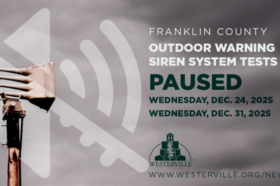Westerville, Ohio Announces Holiday Pause on Weekly Emergency Siren Tests