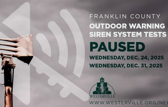 Westerville, Ohio Announces Holiday Pause on Weekly Emergency Siren Tests